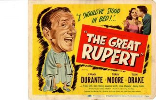 The Great Rupert 1950 Release Title Lobby Card Jimmy Durante