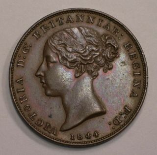 1844 Jersey 1/26th Shilling Coin Km - 2 Queen Victoria 5083