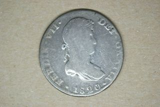 Bolivia: 1820 8 Reales - Very Good/fine.  26 Grams.  37 Mm.  Neat Coin.