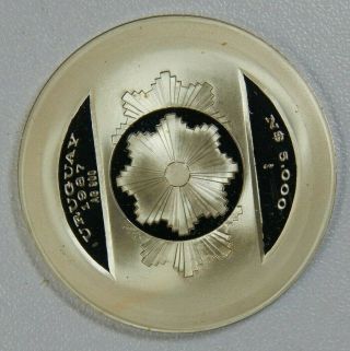 Uruguay 1987 5000 Nuevos Pesos Silver Proof