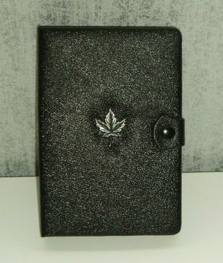 1984 Canadian Coins X 7 - Proof Set With - In A Black Leather Case