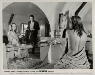 Virna Lisi,  Marcello Mastroianni Orig 1970 Pic The Voyeur Mirror Shot