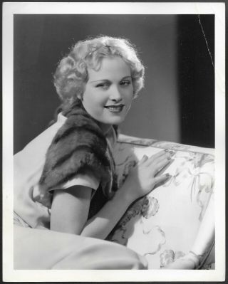 Esther Ralston 1930s Clarence Bull Stamped Mgm Promo Portrait Photo