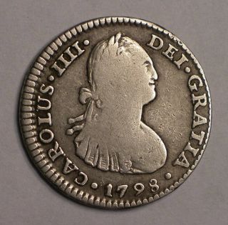 1798 Mofm Mexico Colonial 1 Real Silver Coin Km - 81 4539