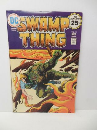 Swamp Thing Dc Comic Book 14 Nestor Redondo Art Evel Knievel Back Cover Ad