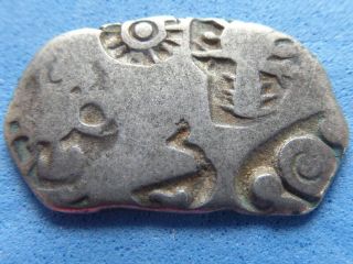 India Punch Marked Silver Coin Magadha Janapada Bc 22mm £30.  00 Uk Post Paid (298