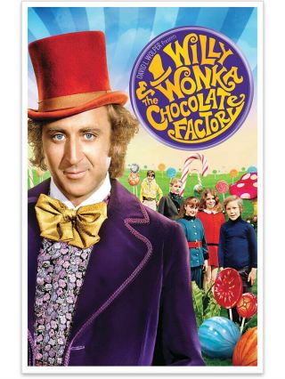 Willy Wonka And The Chocolate Factory Gene Wilder Promo Movie Poster 11x17