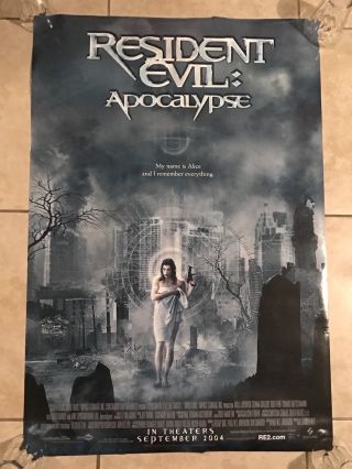 Resident Evil Apocalypse - Double Sided 27x40 Theater Movie Poster 2