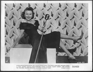 Vocalist Ginny Simms 1961 Movie Promo Portrait Photo Disc Jockey