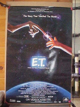 1982 E.  T.  Video Store Movie Poster 40 X 27 Rolled