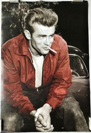 James Dean Red Jacket Rare Poster