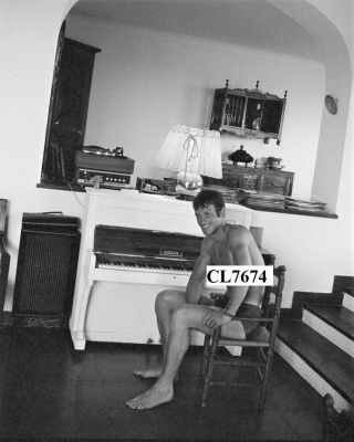 Jean - Paul Belmondo In A Swimsuit In A Villa In Beauvallon Beefcake Photo