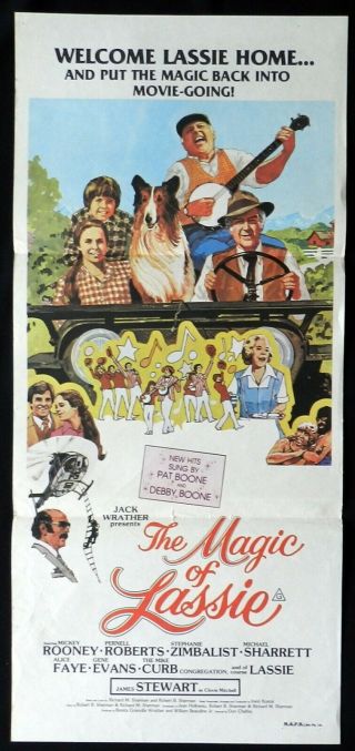 The Magic Of Lassie Daybill Movie Poster James Stewart Mickey Rooney Alice Faye