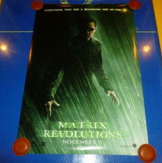 Matrix Revolutions 2003 Orig.  Advance D/s Rolled 1 - Sheet Movie Poster 27 " X40 "