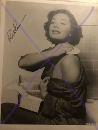 Ruth Roman Signed Photo Vintage 8x10