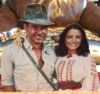 Indiana Jones & Marion Ravenwood " Raiders Of The Lost Arc " Tabletop Standee 8 "