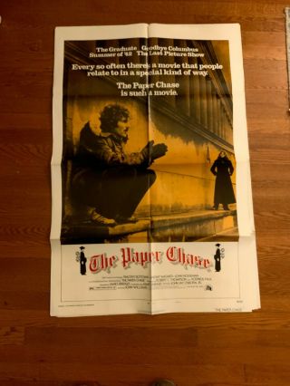 The Paper Chase One Sheet Style A 1973 Timothy Bottoms,  Lindsay Wagner