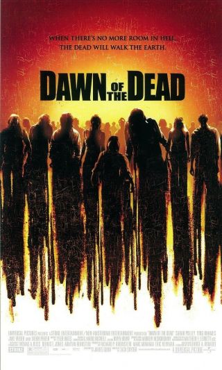 Dawn Of The Dead Movie Poster : 10 X 17 Inches - Zombies - Poster