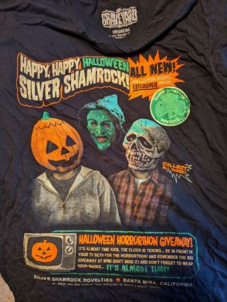 Halloween Iii Season Of The Witch Shirt Medium Fright Rags Horror Silver.