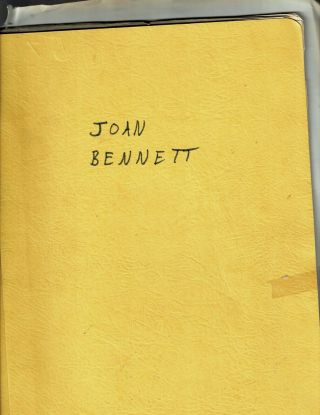 Scrapbook/folder - Joan Bennett - Articles - Mag Photos Etc - Very Thin