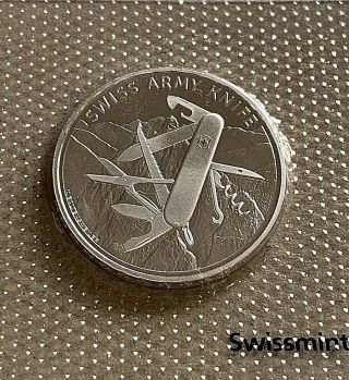 2017 Switzerland Comm.  Coin,  Silver,  Bu,  20 Fr. ,  Orig.  Holder,  Swiss Army Knife