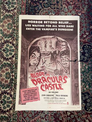 Blood Of Dracula’s Castle Movie Poster 1969