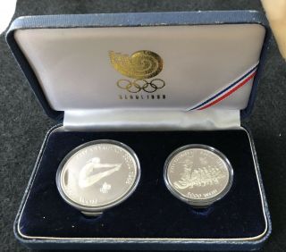 1988 Korea Seoul Olympics Silver 2 Coin Proof Set