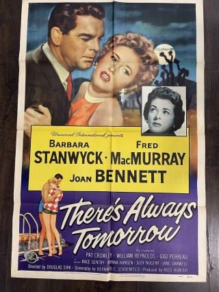 There’s Always Tomorrow 1956 1 Sheet Movie Poster 27x41