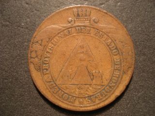 1862 Ta Honduras 4 Pesos Provisional Coinage