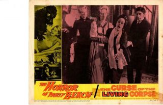 Horror Of Party Beach Curse Of The Living Corpse 1964 Lobby Card