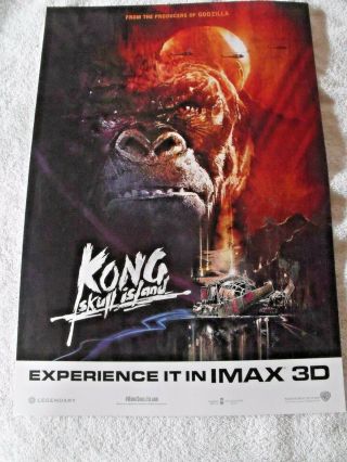 Kong Skull Island Imax Movie Poster 13 " X 19 " Tom Hiddleston