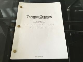 Pirates Of The Caribbean 2003 Screenplay Movie Script For Your Consideration