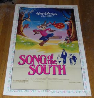 Song Of The South - Disney - 1986 Re - Issue One Sheet