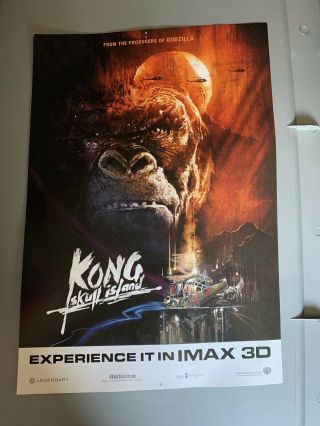 Kong Skull Island Imax Official Movie Poster 19 X 13