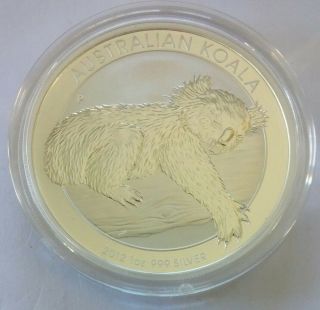 2012 Australian Koala 1 Ounce.  999 Silver Coin