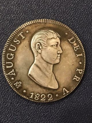 Coin Mexico 8 Reais 1822