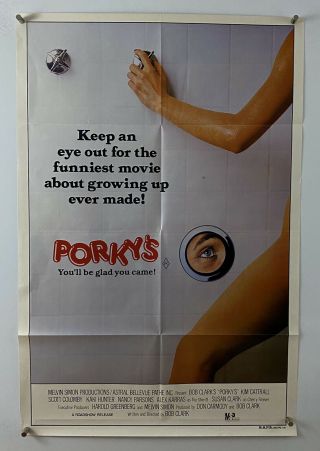 Porkys Movie Poster (fine, ) Australian One Sheet 1982 Kim Cattral 27x40 5948