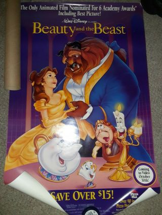 Beauty And The Beast Vhs Movie Poster
