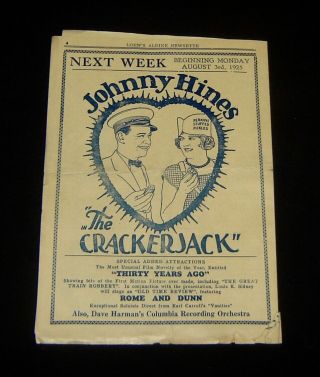 The Crackerjack 1925 Silent Movie Herald Johnny Hines Sigrid Holmquist