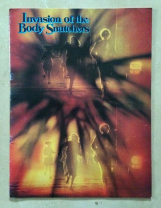 Invasion Of The Body Snatchers 1978 Movie Program Vgc Sutherland Nimoy