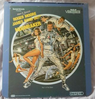 Roger Moore As James Bond 007 Moonraker Part 1 Ced Videodisc
