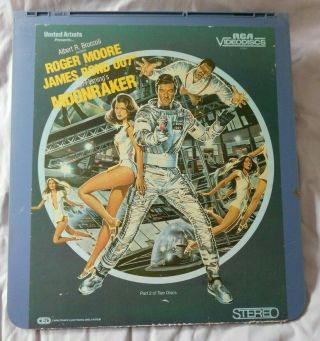 Roger Moore As James Bond 007 Moonraker Part 2 Ced Videodisc