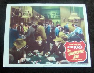 The Undercover Man 11x14 Lobby Card 1949 Glen Ford Nina Foch