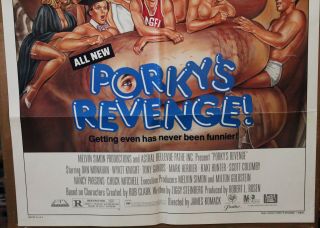 Porky ' s Revenge 1986 27 X 41 folded 