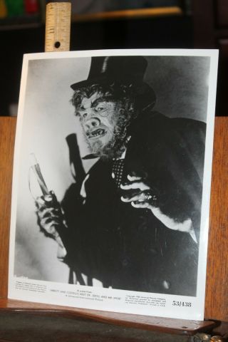 8x10 Glossy Abbot And Costello Meet Dr.  Jekyll And Mr.  Hyde