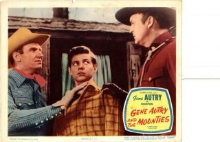 Gene Autry & The Mounties 1950 Release Lobby Card Western