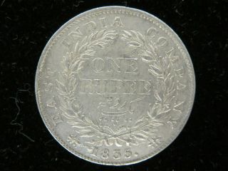 1835 India East India Company King William IIII One Rupee Z915 2