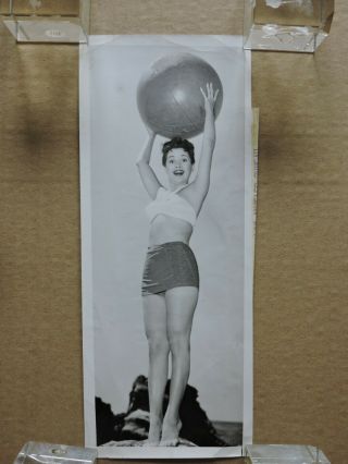 Olga San Juan Leggy Candid Swimsuit Pinup Portrait Photo 1945