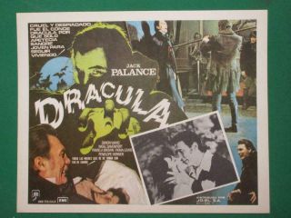 Dracula Horror Jack Palance Coffin Vampire Spanish Mexican Lobby Card 5