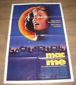 1988 Mac And Me 1 Sheet Movie Poster Christine Ebersole Jonathan Ward Sci Fi